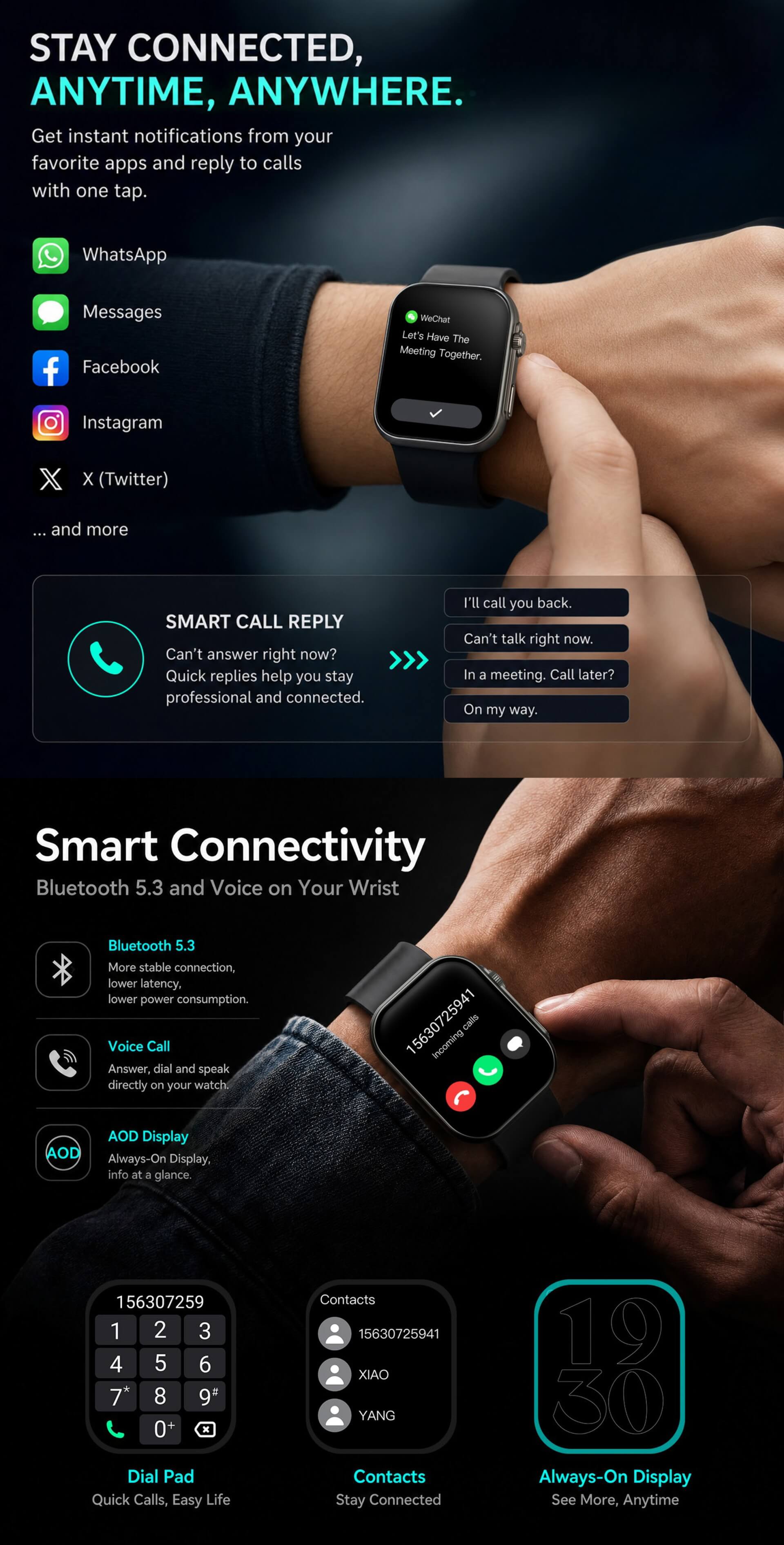 Kieslect Balance 3Pro Smartwatch with Built-in AI Assistant