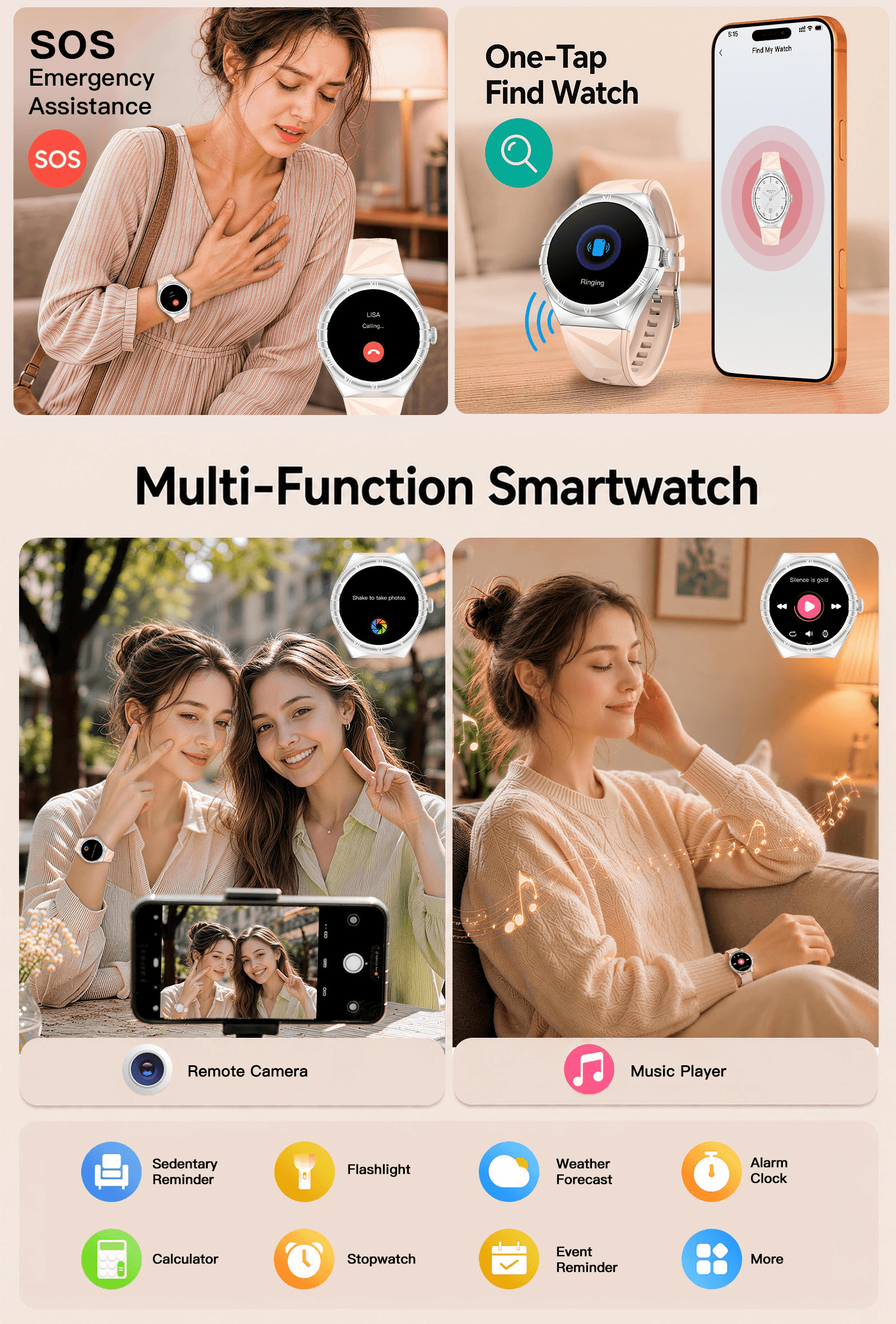 Kieslect Pura3 Women Fashion Smart Watch