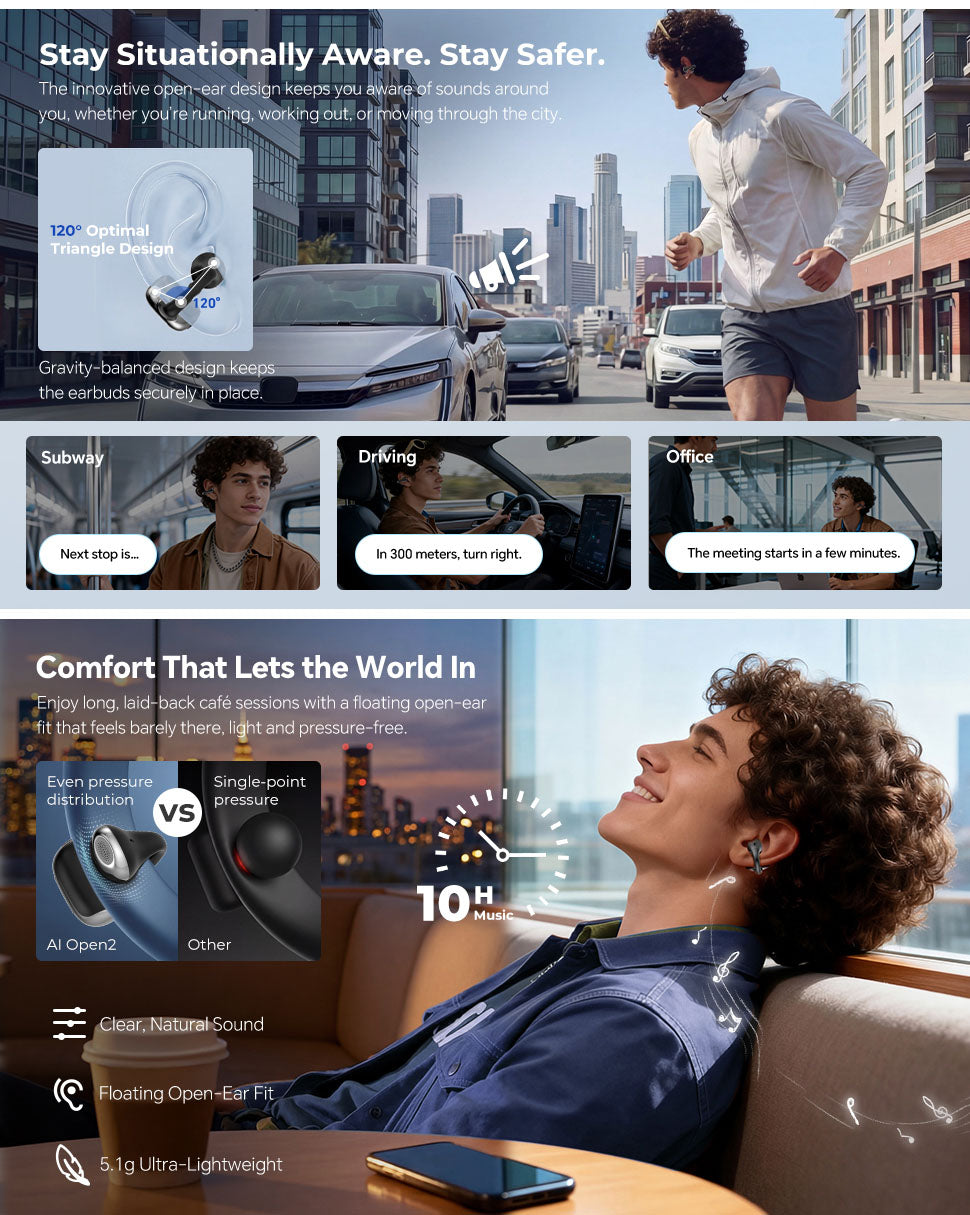 Kieslect AI Earbuds Open2