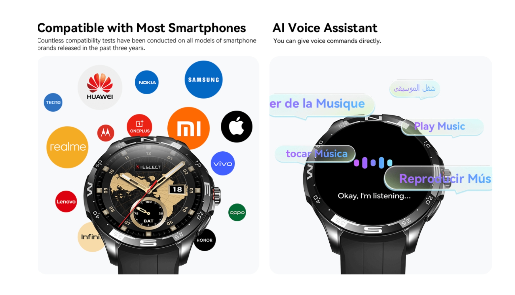 Kieslect Actor Smartwatch with Stunning Ceramic Bezel