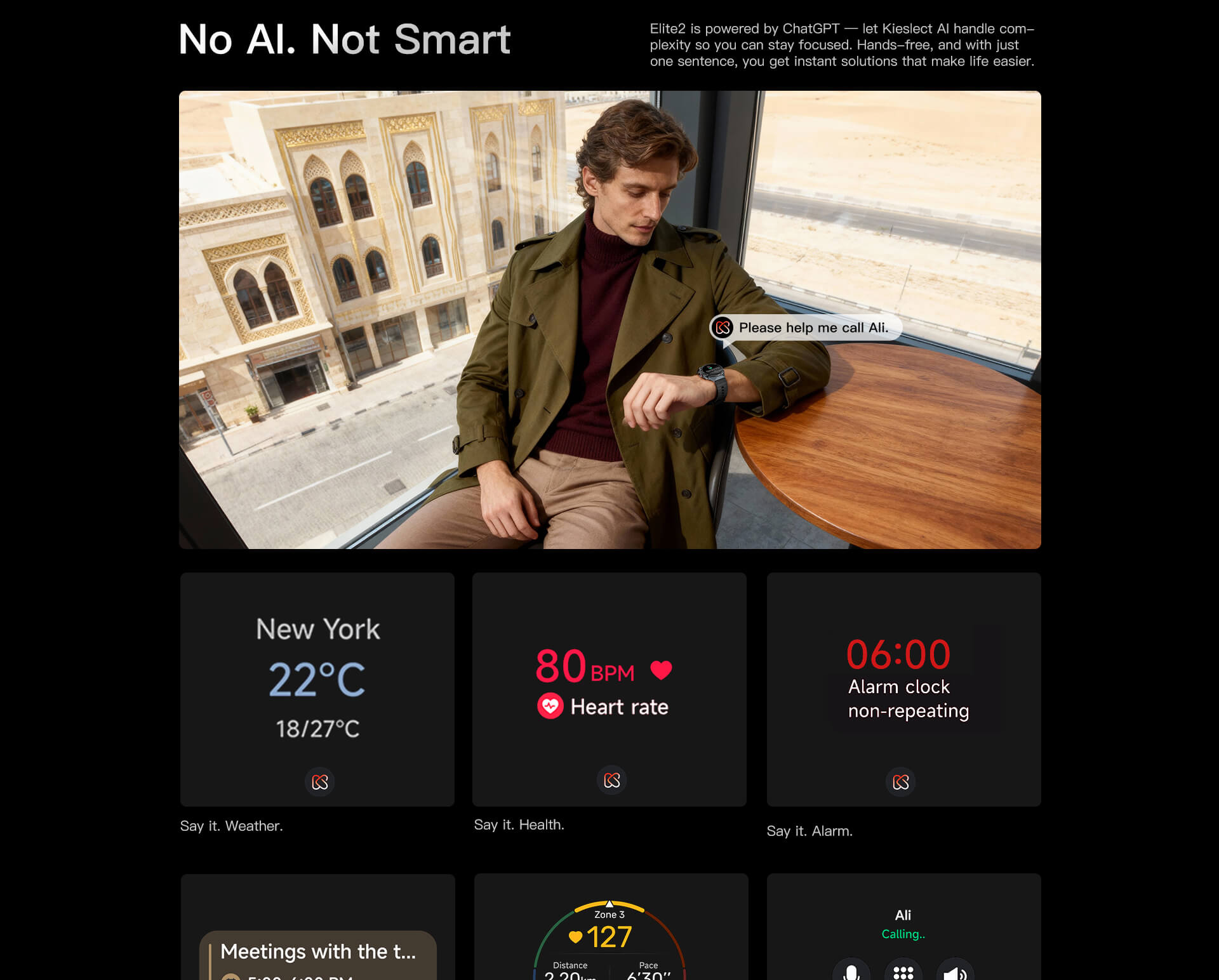 Kieslect AI Smartwatch Elite2