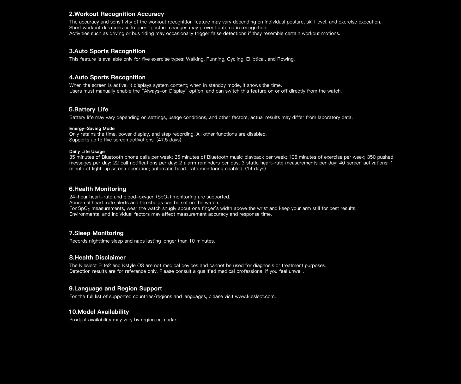 Kieslect AI Smartwatch Elite2