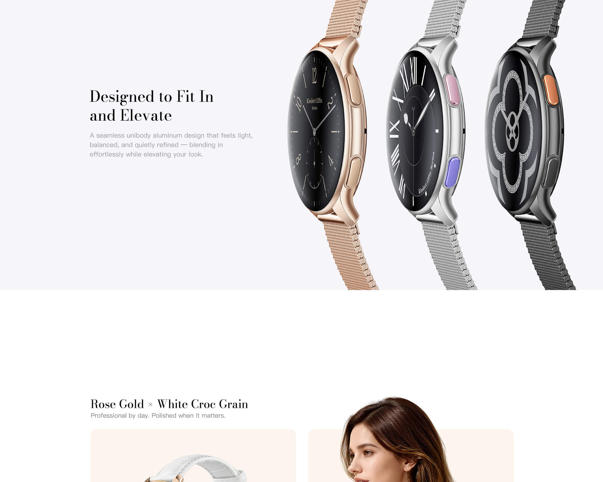 Kieslect Elfin World's Thinnest Women's Smartwatch