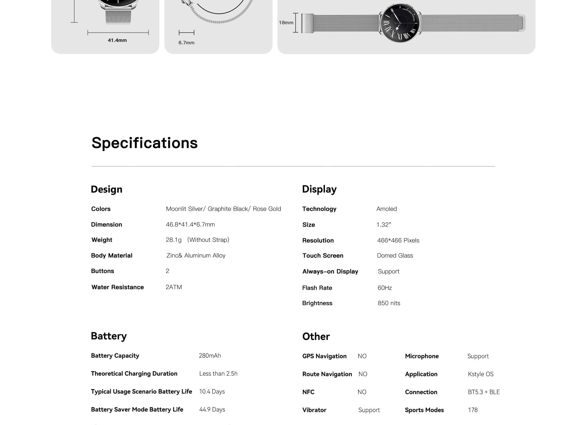 KieslectElfinWorldsThinnestWomensSmartwatch2721 Kieslect