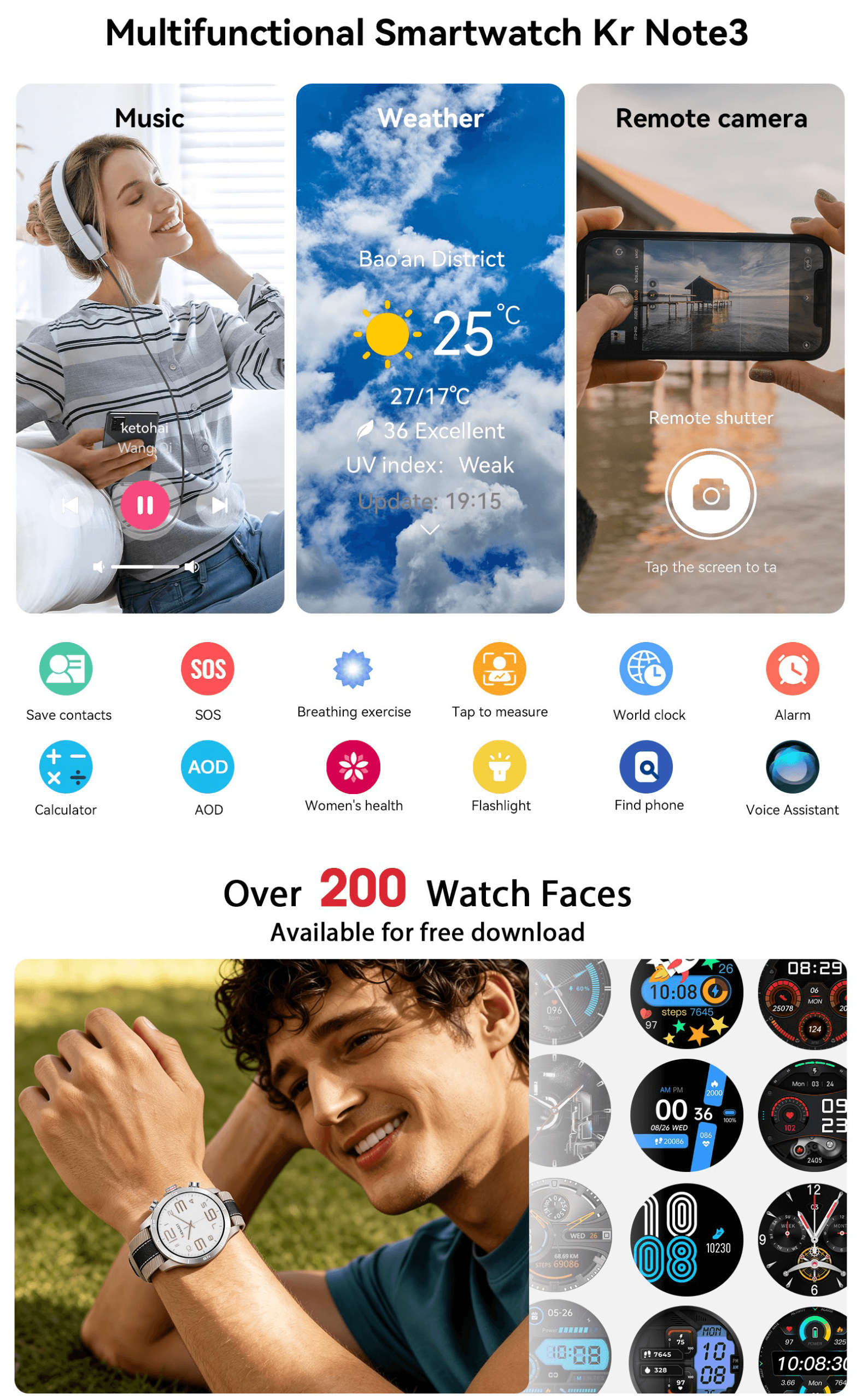Kieslect Kr Note3 Smart Watch