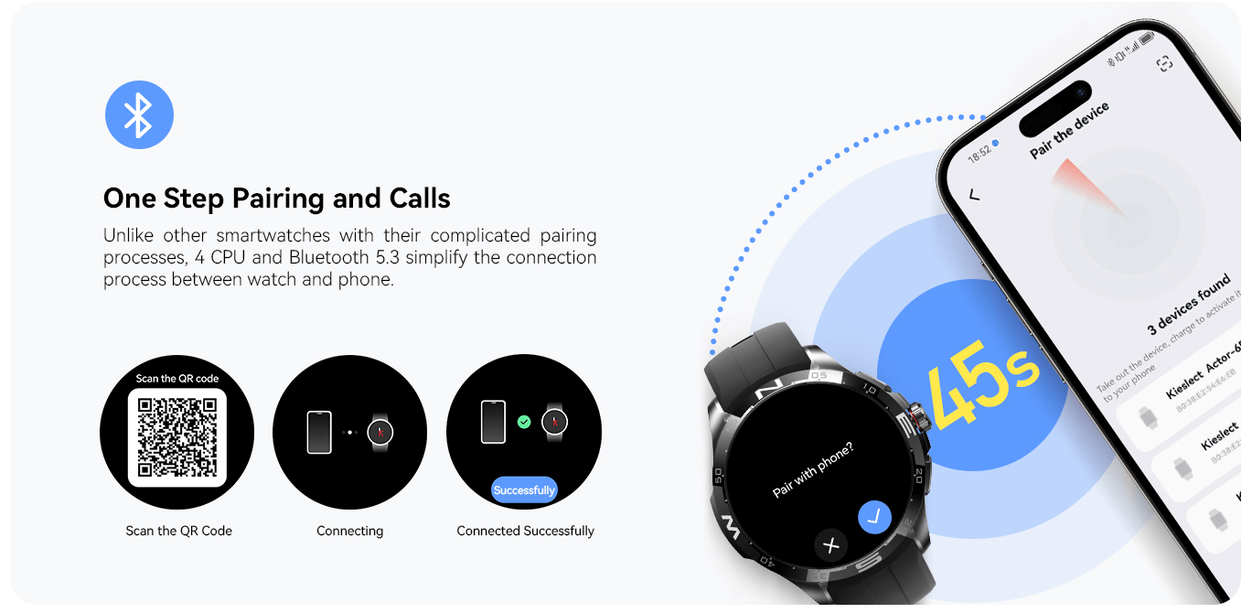 Kieslect Actor: reloj de llamadas GPS con la pantalla LTPO 3 de 1,6 pulgadas más grande del mundo Kieslect Actor – GPS Calling Watch With World’s Largest 1.6″ LTPO Display-3