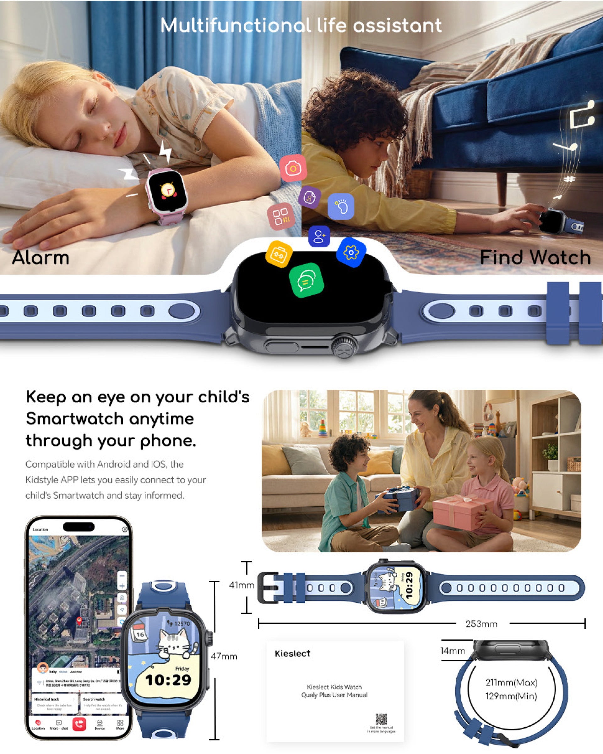 Kieslect Qualy Plus Kids Smart Watch