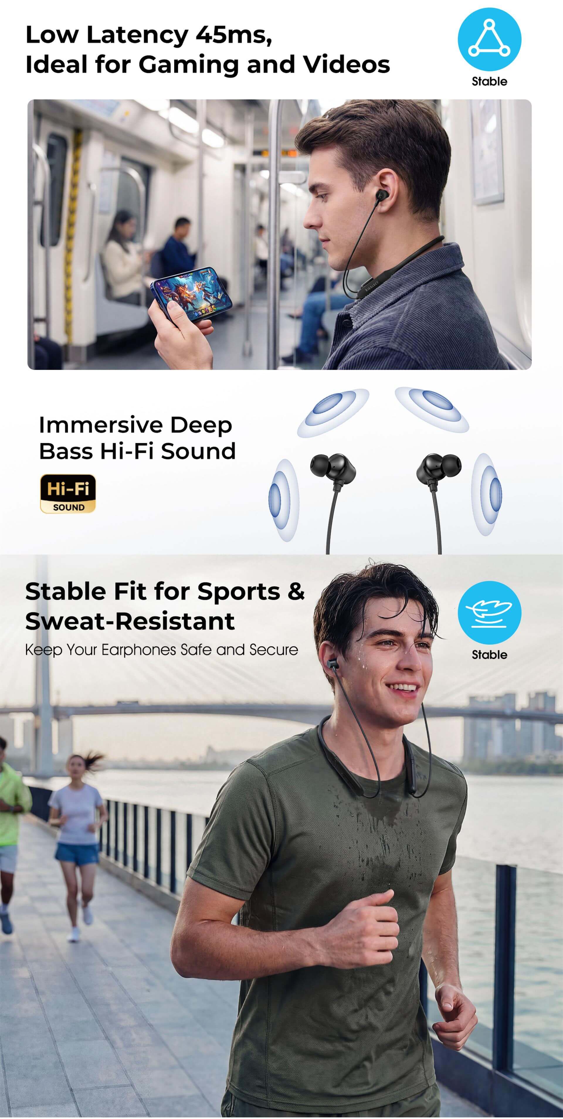 Kieslect Al Neckband 40H