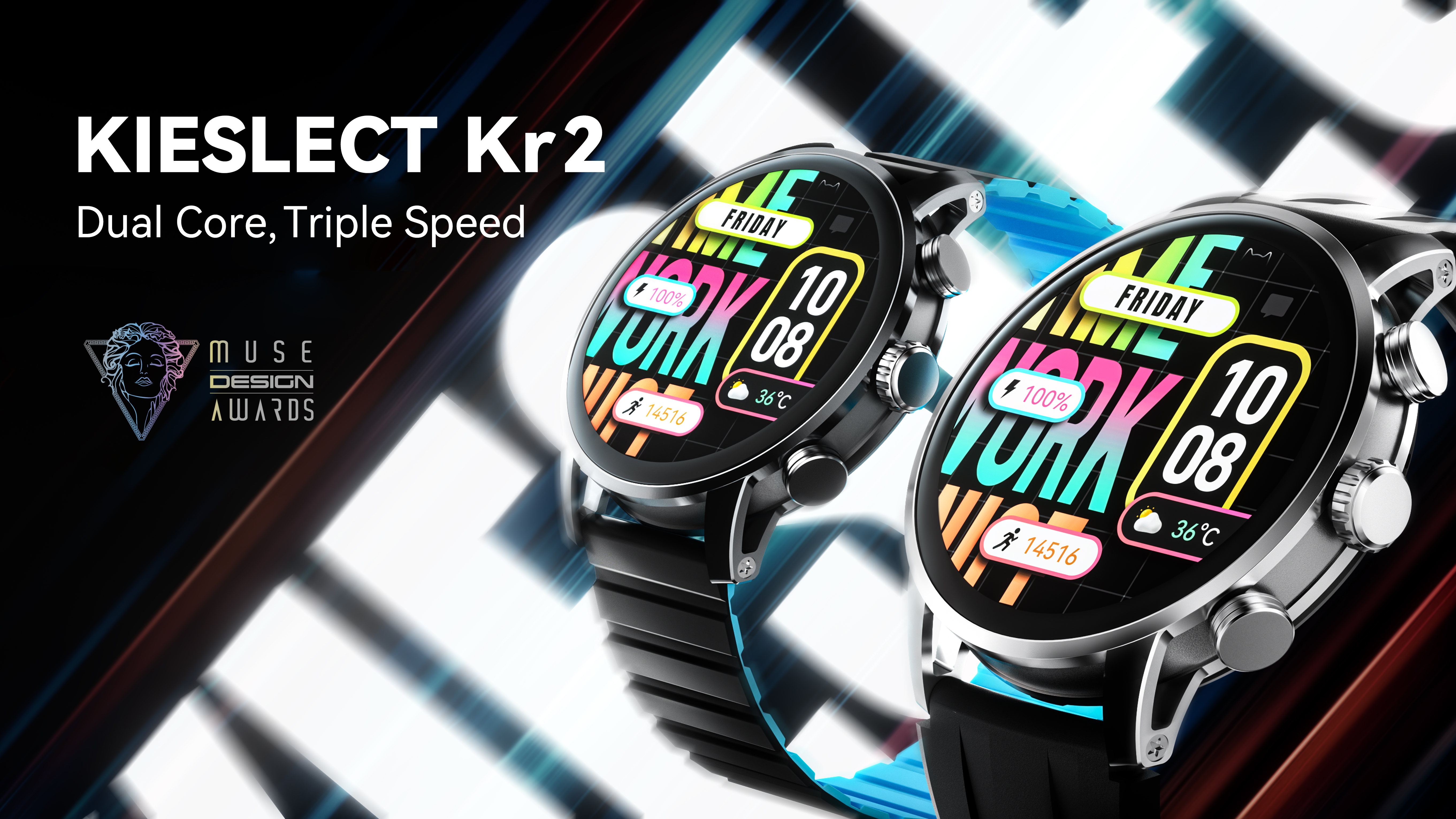 The Kieslect Kr2 Launches with “Dual Core, Triple Speed” Technology, a 2.5D GPU Super Dynamic Display, and much, much more.