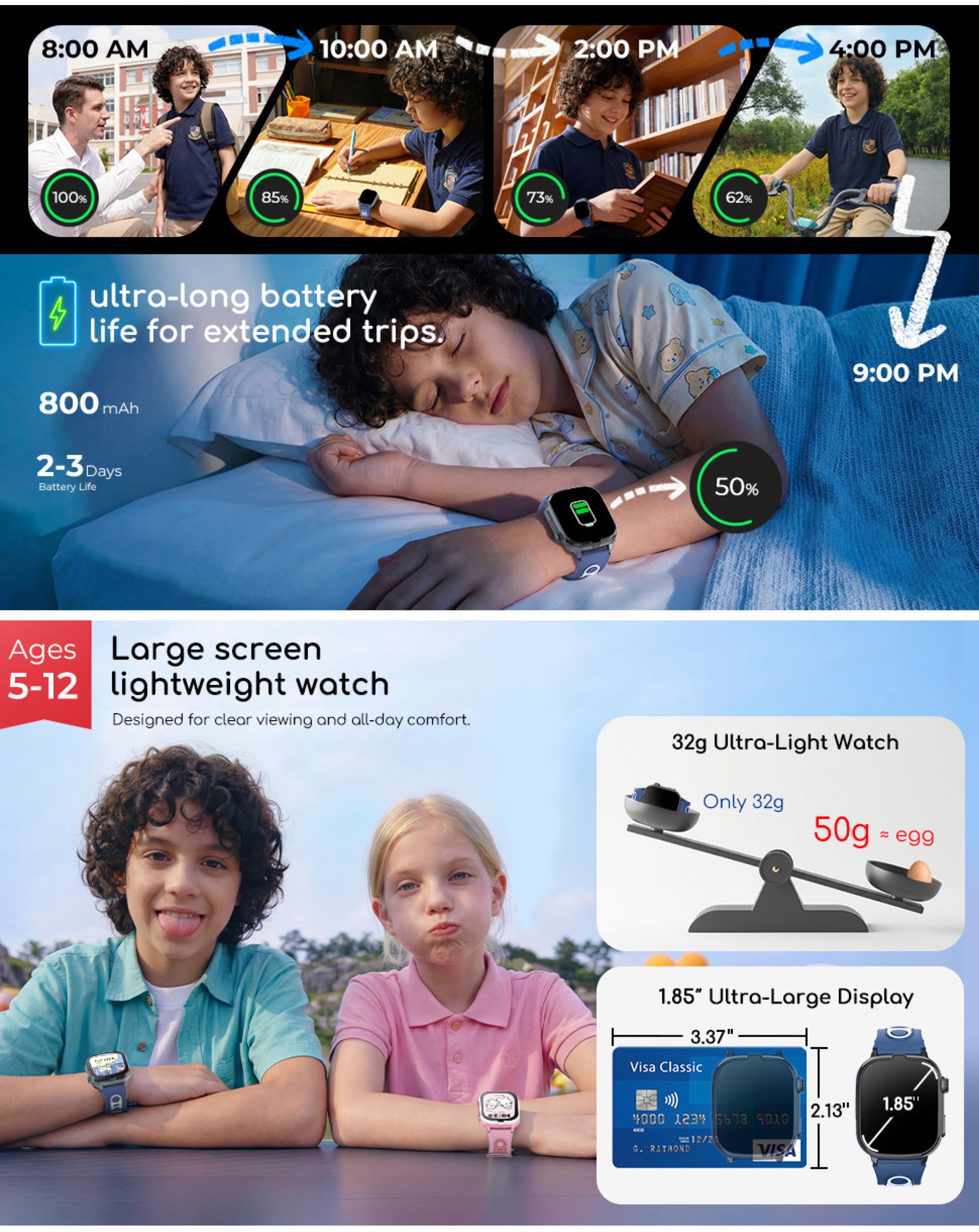 Kieslect Qualy Plus Kids Smart Watch