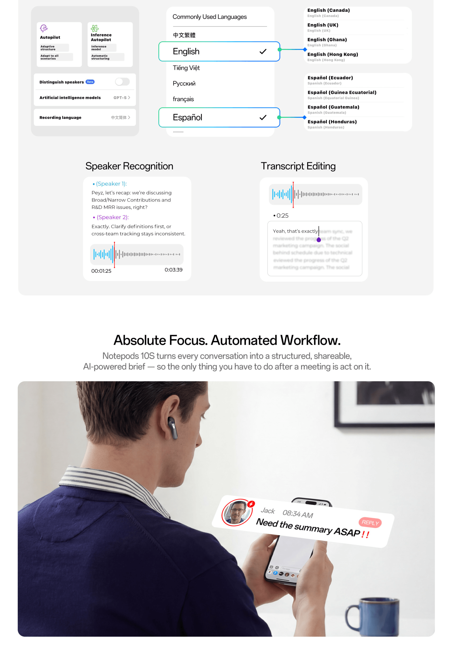 Kieslect AI NotePods 10S